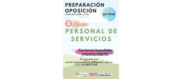 FINALIZADO - 2 Edición - Preparación de Oposiciones para Personal de servicios ONLINE